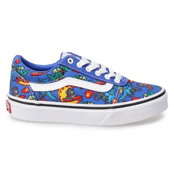 Vans Kids Ward Dragon Print Canvas Sneakers - Picture 2 of 5